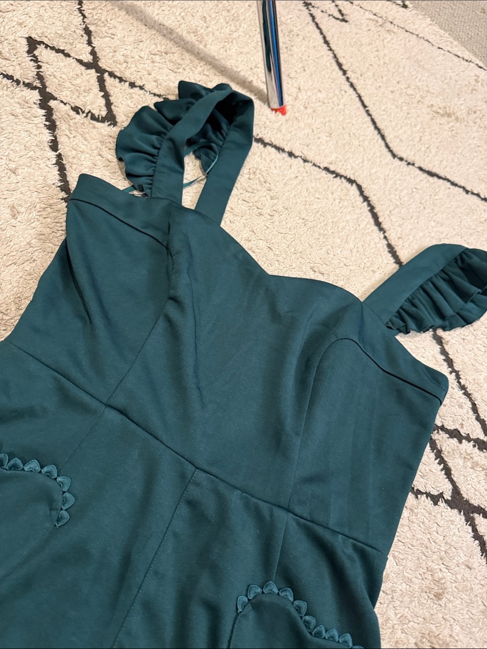 collectif lisa plain green playsuit XL - Picture 3 of 5